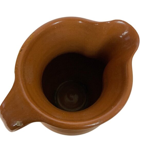 Vintage Greenfield Village Pottery Pitcher Reware Floral Bird Design REPAIRED - Picture 6 of 8